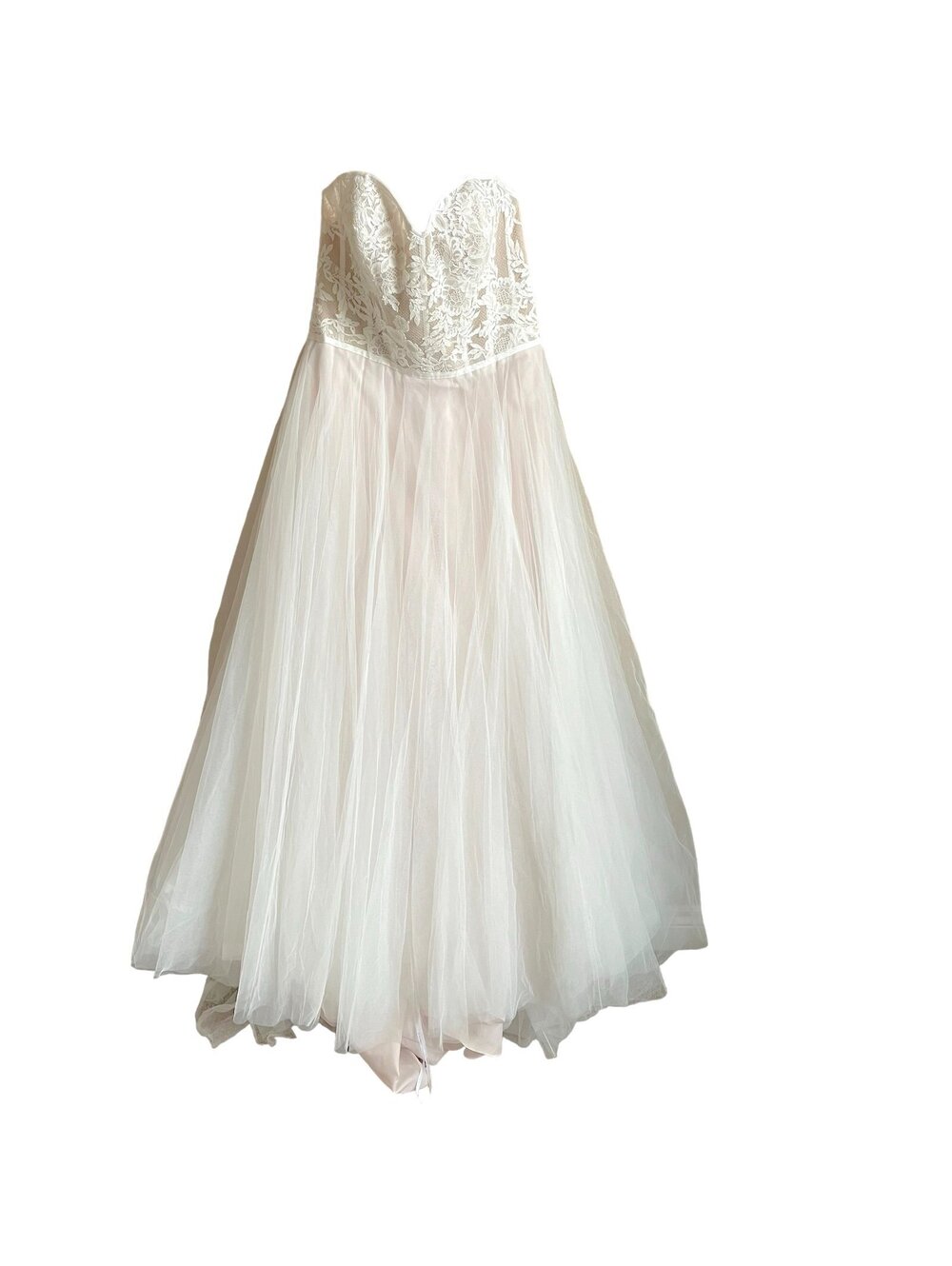 BHLDN Watters Wtoo Clarinda Gown Style 15721R Ivory Blush Size 15 Wedding Bridal